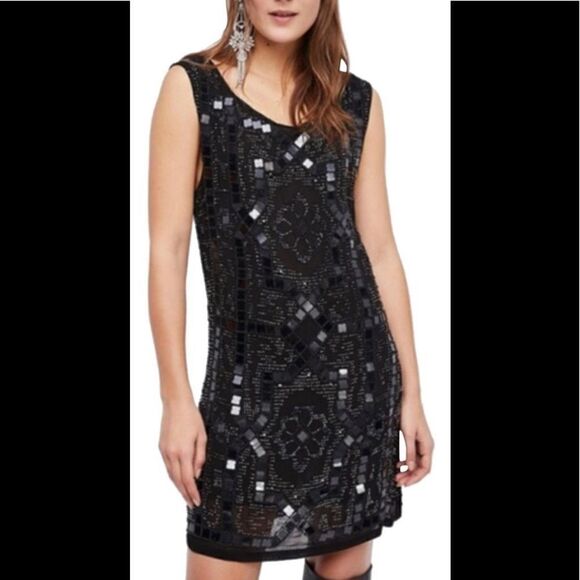 Free People Speakeasy sequined dress. RUNS SMALL - Picture 1 of 6